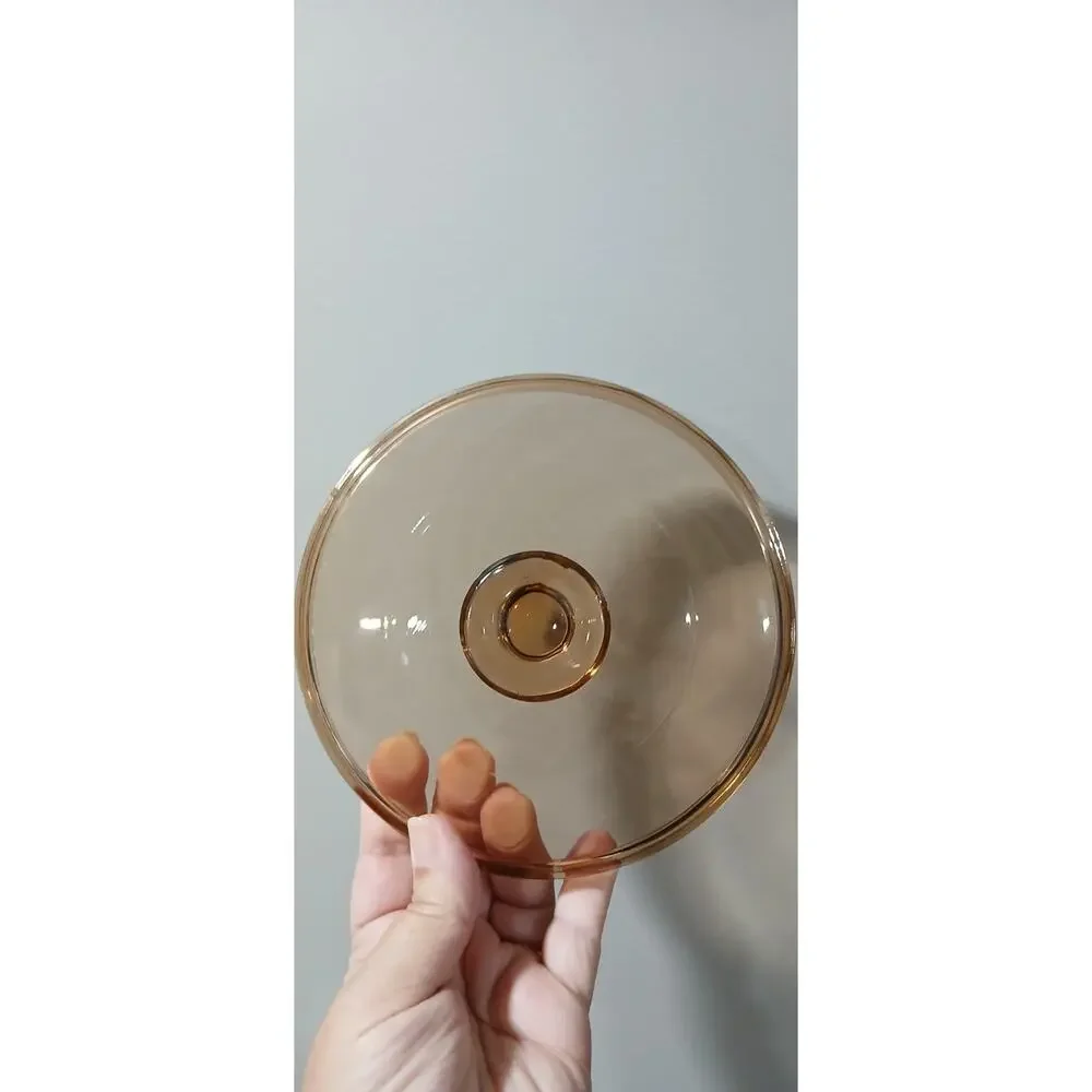 Vision Ware Corning Pyrex Replacement Lid Amber 6 Inches